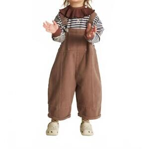 NEW CLAUDE & CO kids' blythe dungaree in washed coco